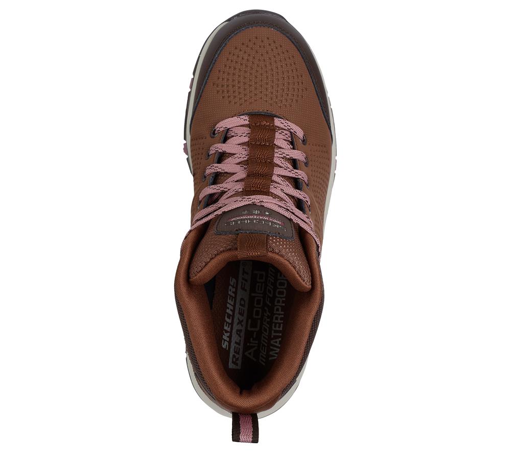 Women Skechers Relaxed Fit: Trego - Trail Destination Boots Brown / Multicolor  USA |  0675-HNTKE