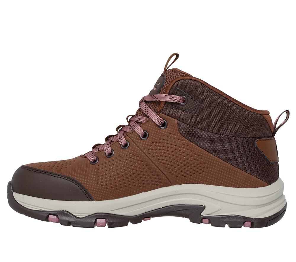 Women Skechers Relaxed Fit: Trego - Trail Destination Boots Brown / Multicolor  USA |  0675-HNTKE