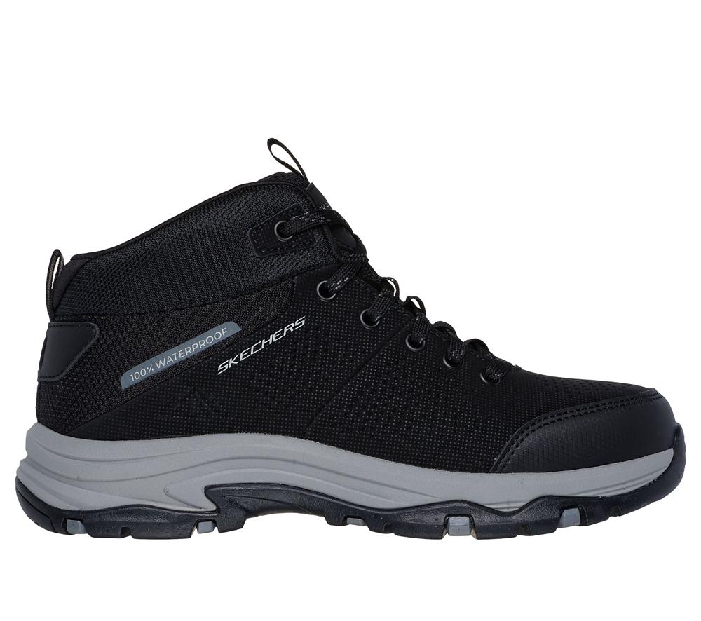 Women Skechers Relaxed Fit: Trego - Trail Destination Boots Black / Charcoal  USA |  6750-BHJLR