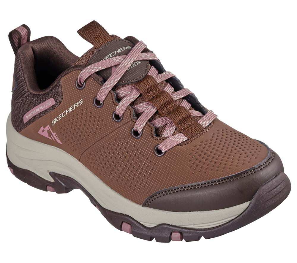 Women Skechers Relaxed Fit: Trego - Trail Destiny Sneakers Tan / Brown  USA |  2847-YGVUP