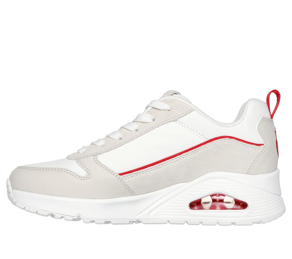 Women Skechers Ricardo Cavolo: Uno - Flaming Love Wedges White / Natural  USA |  5260-WEDBO