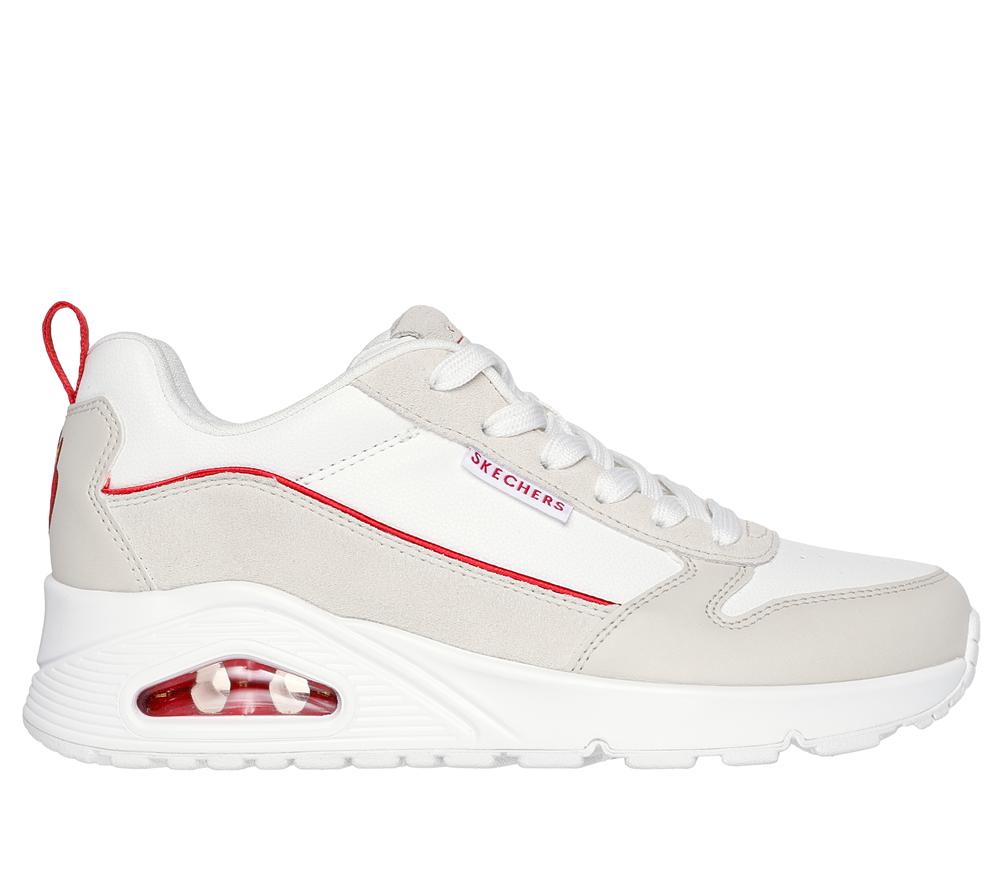 Women Skechers Ricardo Cavolo: Uno - Flaming Love Wedges White / Natural  USA |  5260-WEDBO