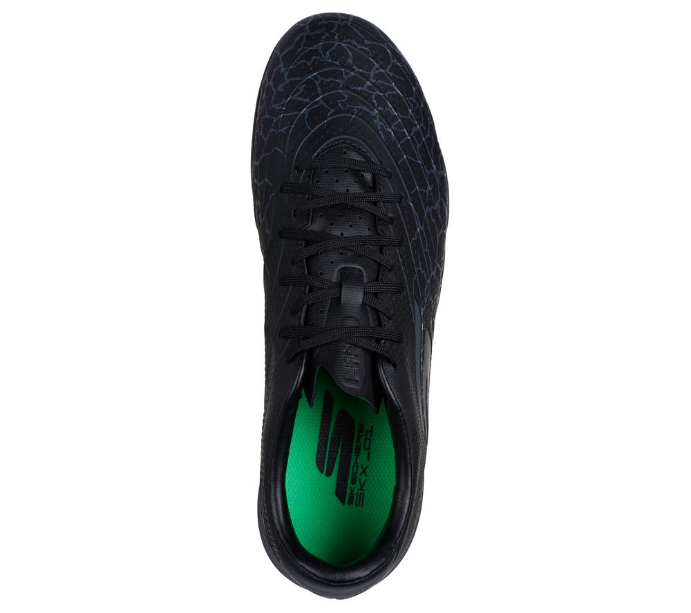Women Skechers SKX_1.5 Academy TF Lace Up Shoes Black / Silver  USA |  9418-OPNZR