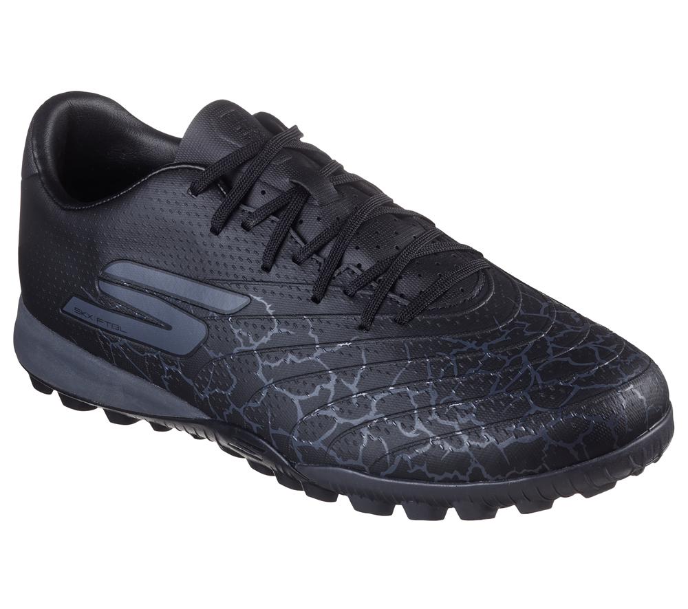 Women Skechers SKX_1.5 Academy TF Lace Up Shoes Black / Silver  USA |  9418-OPNZR
