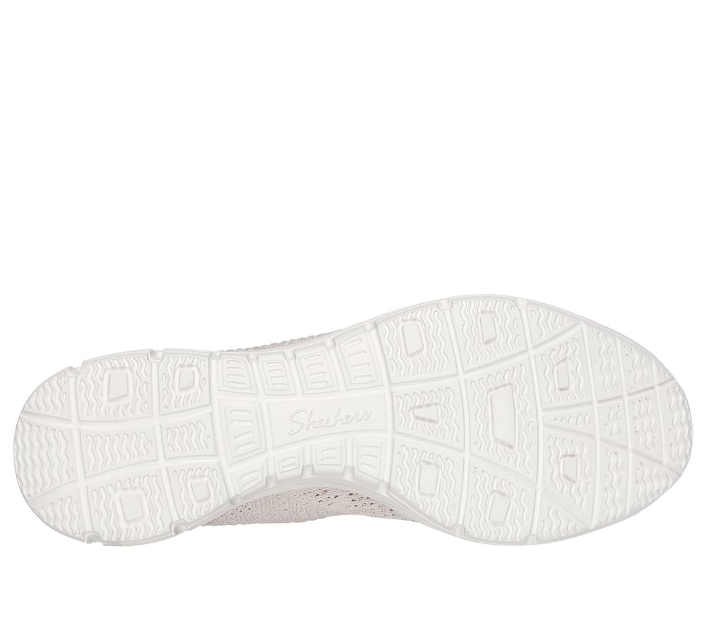 Women Skechers Seager - Higherself Flat Shoes Natural White  USA |  2058-CHJIV
