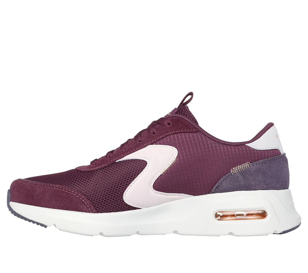 Women Skechers Skech-Air Court - Air Wave Sneakers Burgundy / Multi  USA |  4372-KUWTP