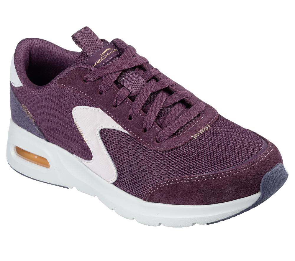 Women Skechers Skech-Air Court - Air Wave Sneakers Burgundy / Multi  USA |  4372-KUWTP