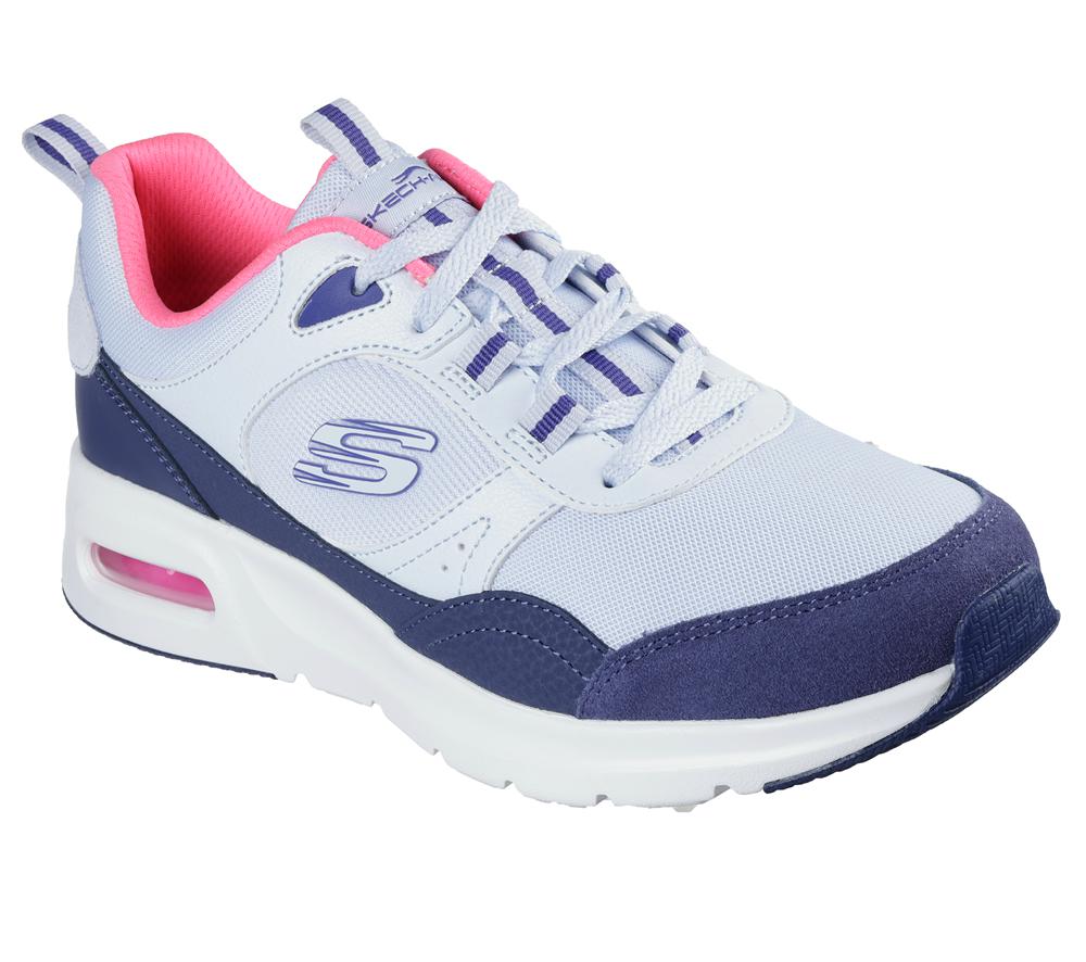 Women Skechers Skech-Air Court - Retro Avenue Lace Up Shoes Blue / Multicolor  USA |  6398-JWZOI