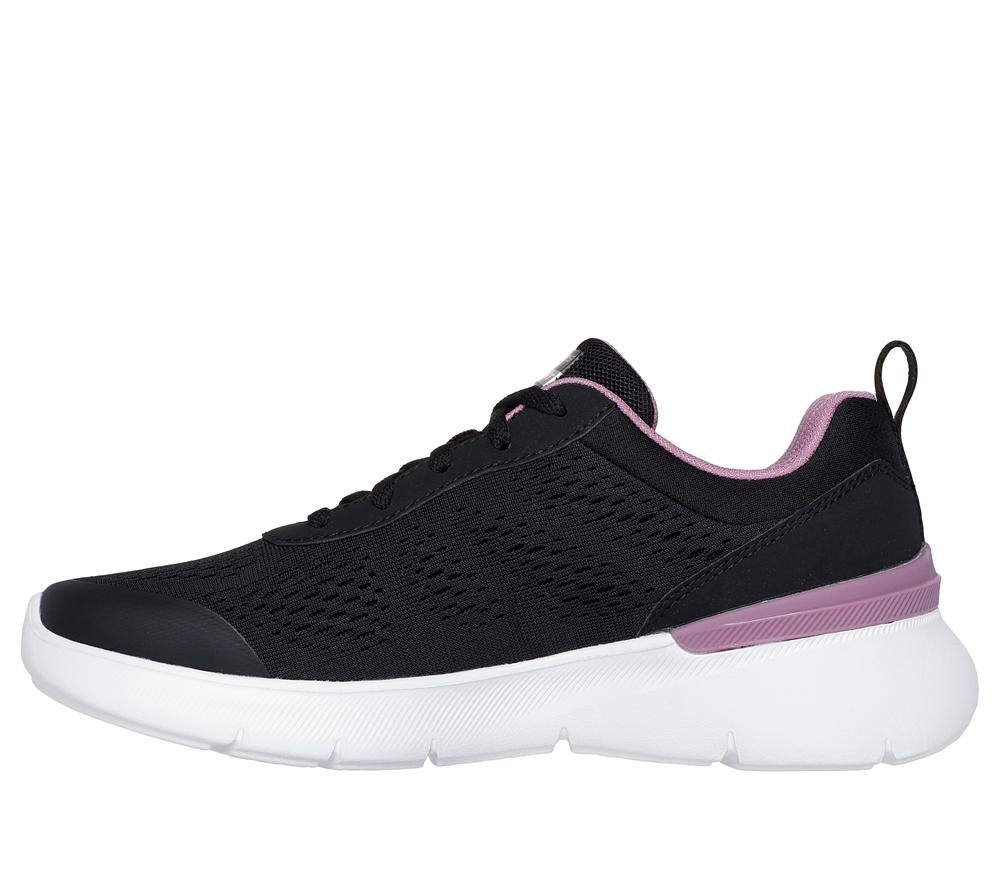 Women Skechers Skech-Air Dynamight 2.0 - New Heights Lace Up Shoes Black / Mauve  USA |  6140-KGCHI
