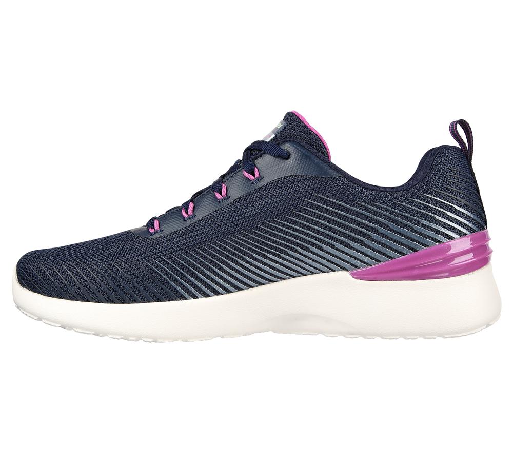 Women Skechers Skech-Air Dynamight - Luminosity Lace Up Shoes Navy / Purple  USA |  8612-IQJMY