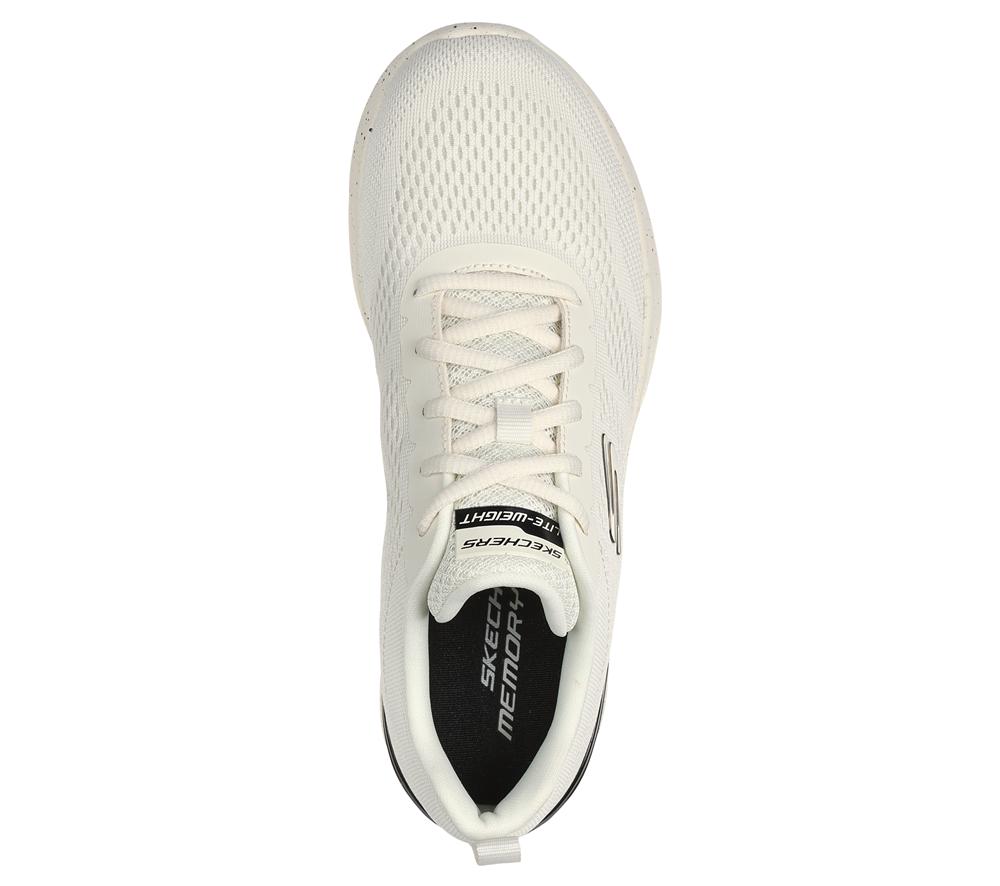 Women Skechers Skech-Air Dynamight - So Sleek Lace Up Shoes Natural / Black  USA |  8942-FGIWU