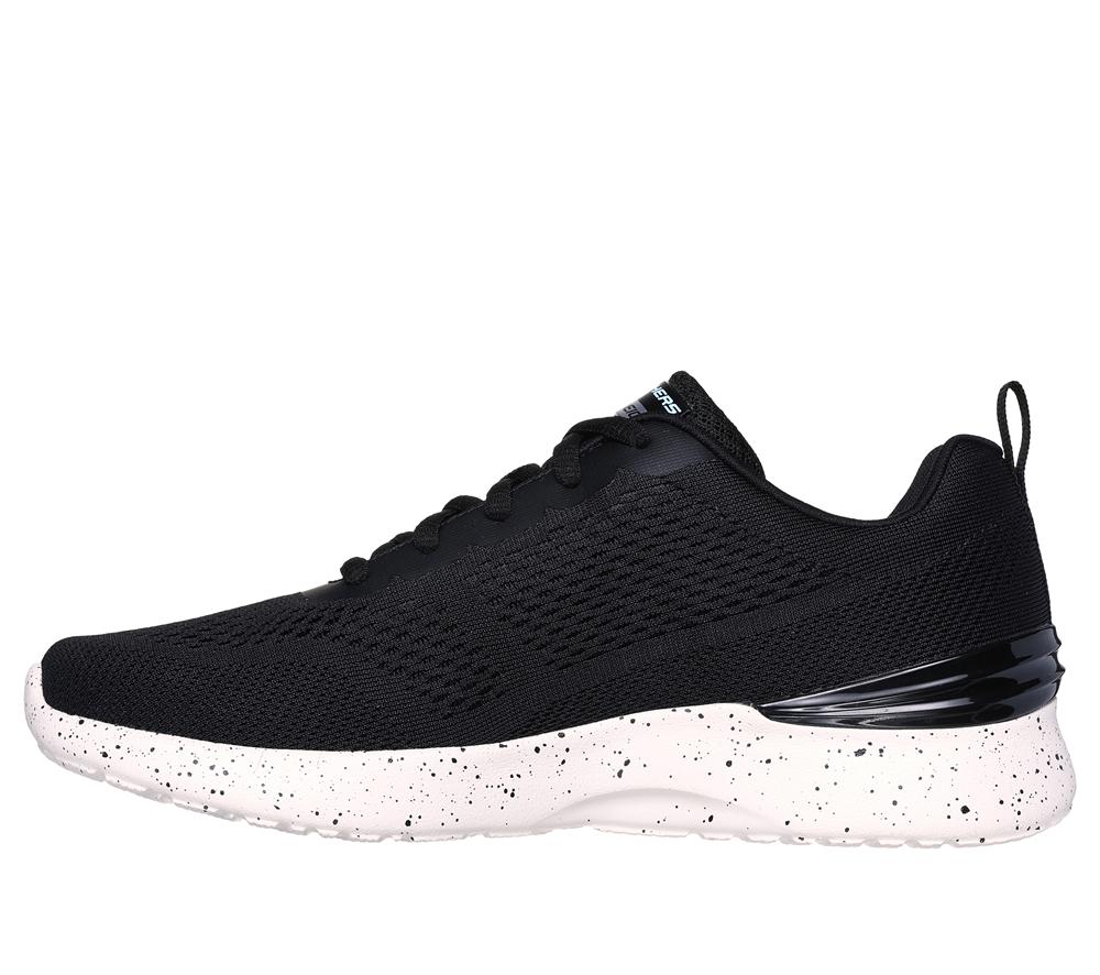 Women Skechers Skech-Air Dynamight - So Sleek Lace Up Shoes Black / Aqua  USA |  9307-XEQOD
