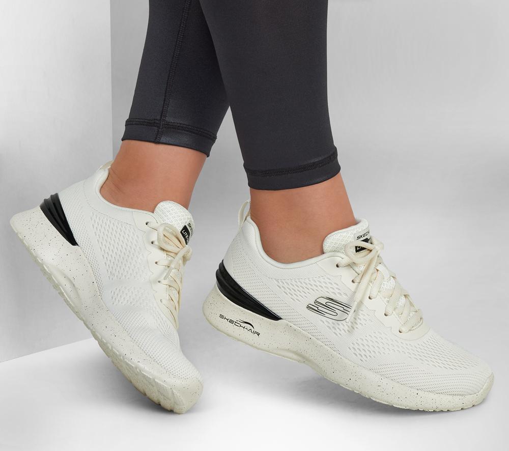 Women Skechers Skech-Air Dynamight - So Sleek Sneakers Natural / Black  USA |  7209-NYBMX