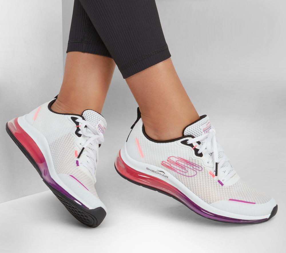 Women Skechers Skech-Air Element 2.0 Lace Up Shoes White / Multicolor  USA |  3714-CXLBT