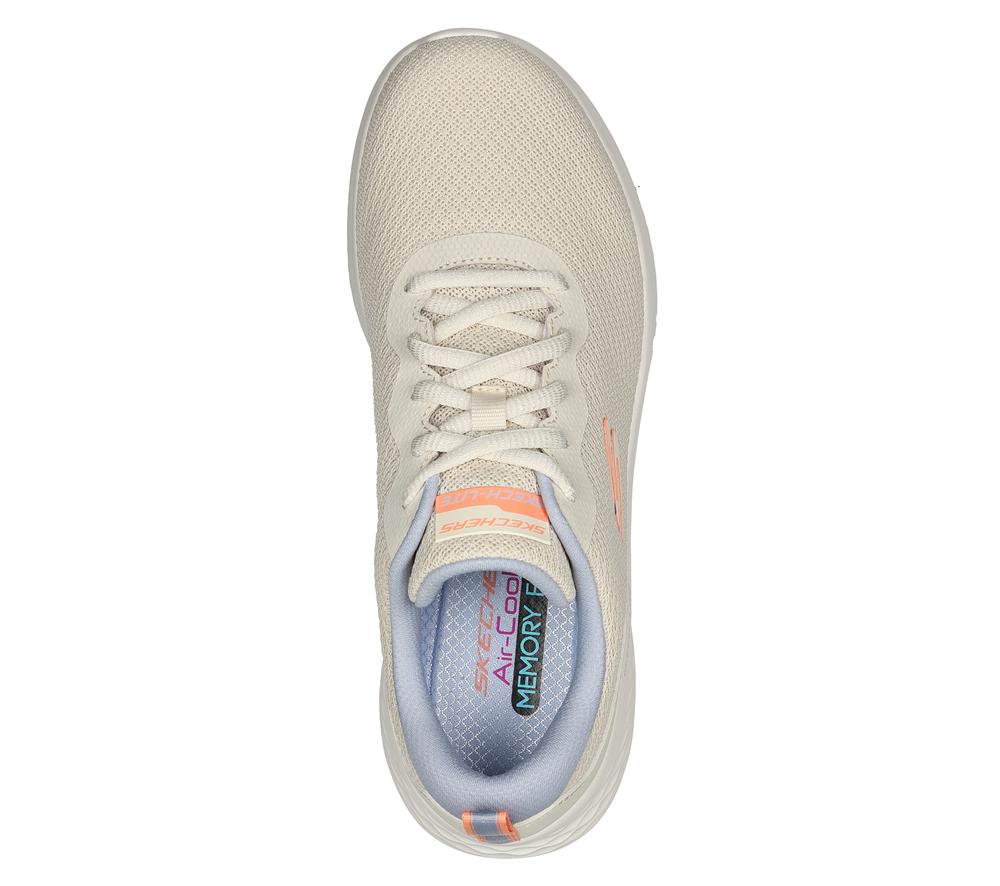 Women Skechers Skech-Lite Pro - Best Chance Lace Up Shoes Natural / Multicolor  USA |  1438-WCPBD