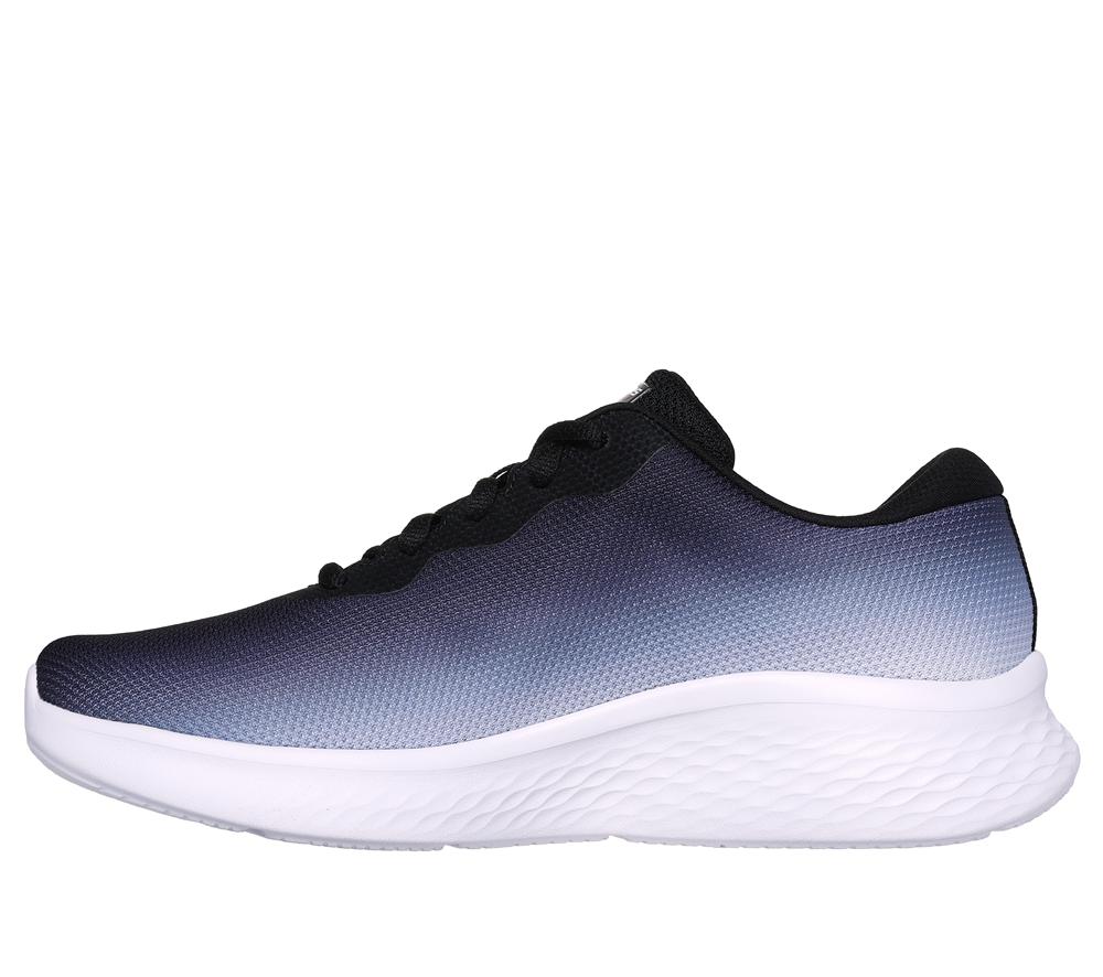 Women Skechers Skech-Lite Pro - Fade Out Lace Up Shoes Black / White  USA |  1624-OLCZF