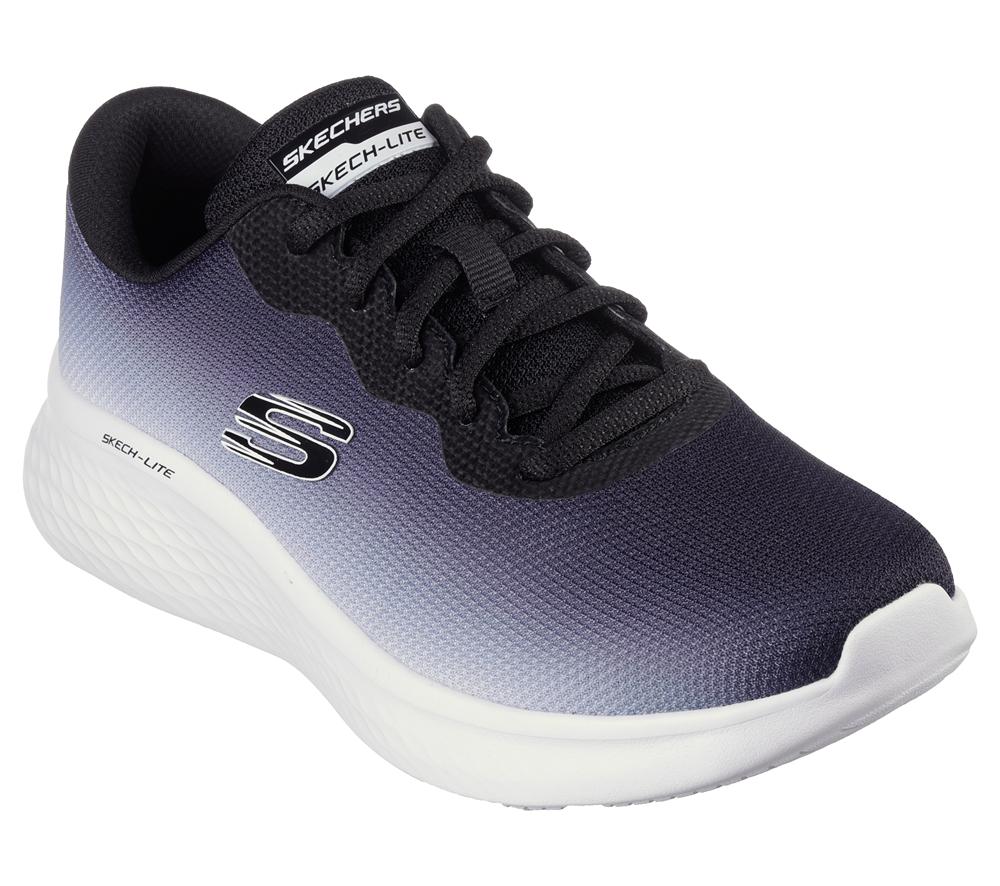 Women Skechers Skech-Lite Pro - Fade Out Sneakers Black / White  USA |  9857-BCOKV