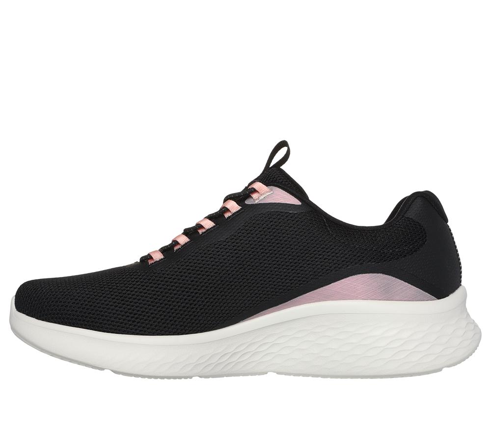 Women Skechers Skech-Lite Pro - Glimmer Me Slip On Shoes Black / Pink  USA |  0415-VLHZY