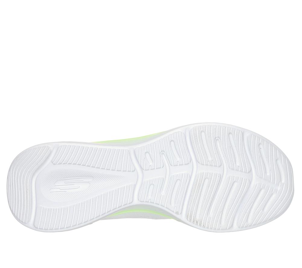 Women Skechers Skech-Lite Pro - Stunning Steps Lace Up Shoes White / Lime  USA |  9578-LSAFX