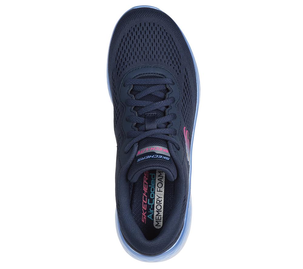 Women Skechers Skech-Lite Pro - Stunning Steps Lace Up Shoes Navy / Blue  USA |  2673-NJTRS