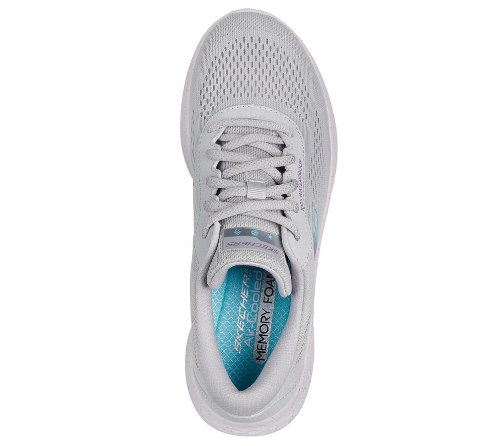 Women Skechers Skech-Lite Pro - Through The Mud Lace Up Shoes Light Grey  USA |  9805-FCITH