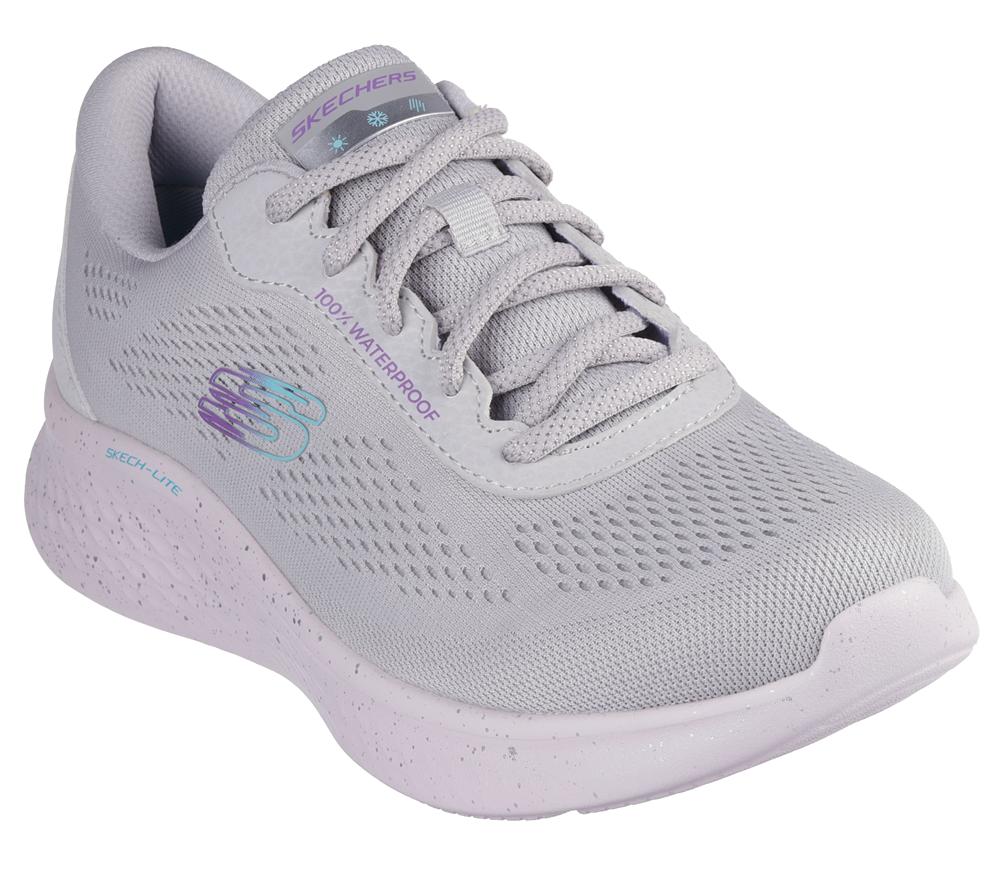 Women Skechers Skech-Lite Pro - Through The Mud Lace Up Shoes Light Grey  USA |  9805-FCITH