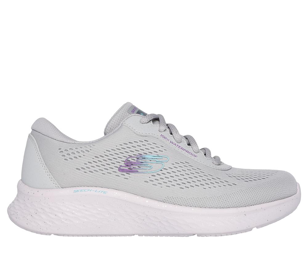 Women Skechers Skech-Lite Pro - Through The Mud Lace Up Shoes Light Grey  USA |  9805-FCITH