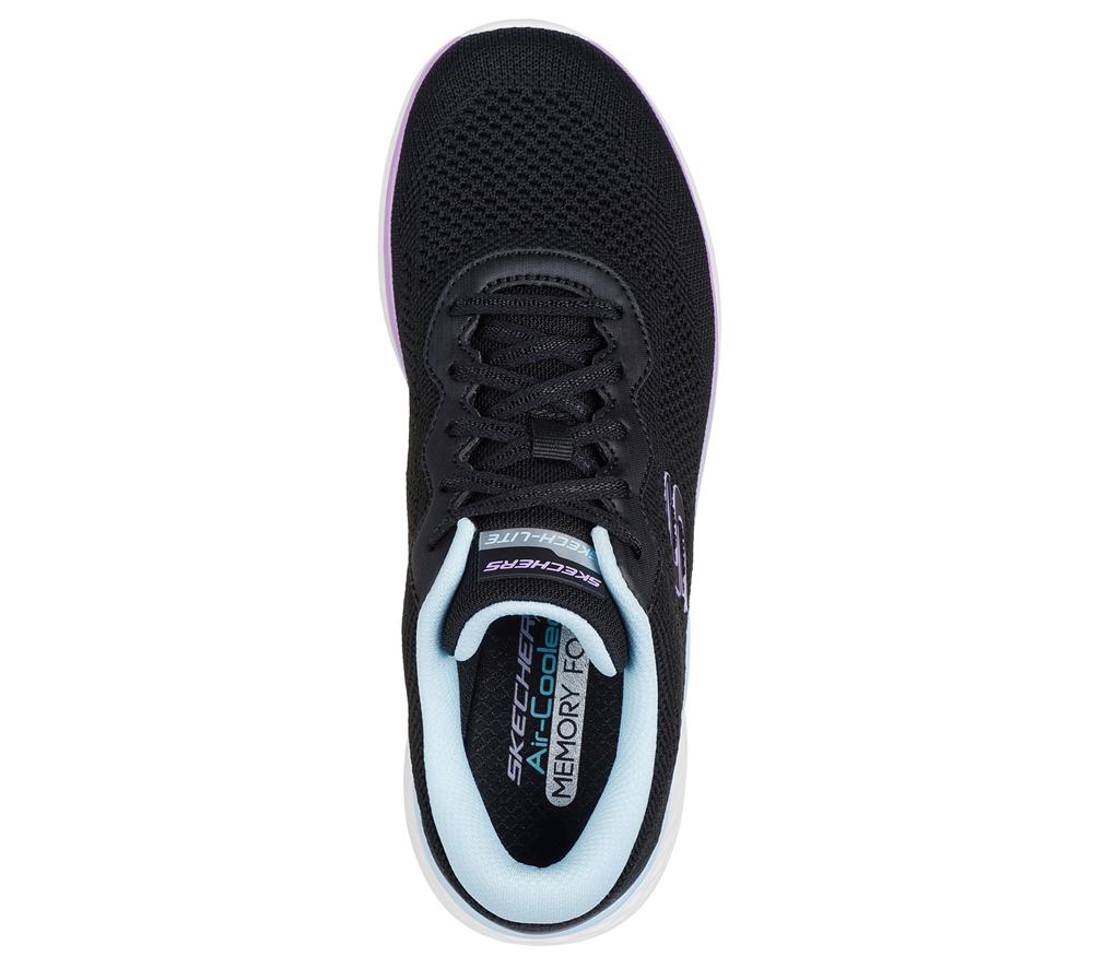 Women Skechers Skech-Lite Pro - Warm Glow Lace Up Shoes Black / Multicolor  USA |  1094-CZTBN