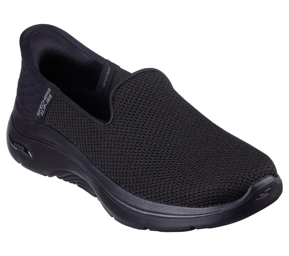 Women Skechers Slip-Ins: GO WALK Arch Fit 2.0 - Delara Hands Free Slip Ins Black  USA |  7510-FVPZM