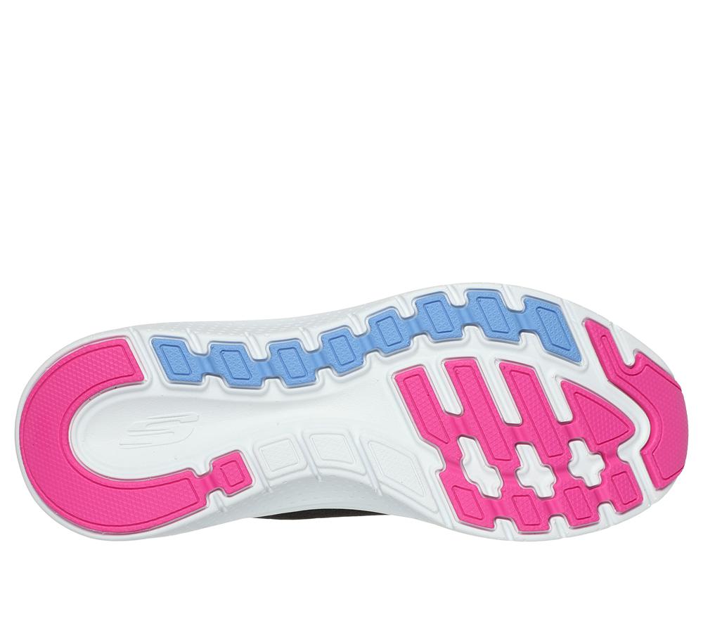 Women Skechers Slip-ins: Arch Fit 2.0 - Easy Chic Slip On Shoes Black / Hot Pink  USA |  0518-VYTMA