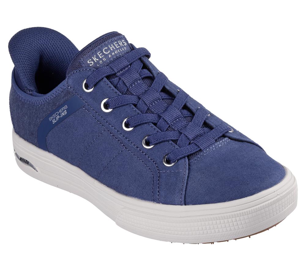 Women Skechers Slip-ins: Arch Fit Arcade - Forever Cozy Hands Free Slip Ins Navy  USA |  8927-HJZSI