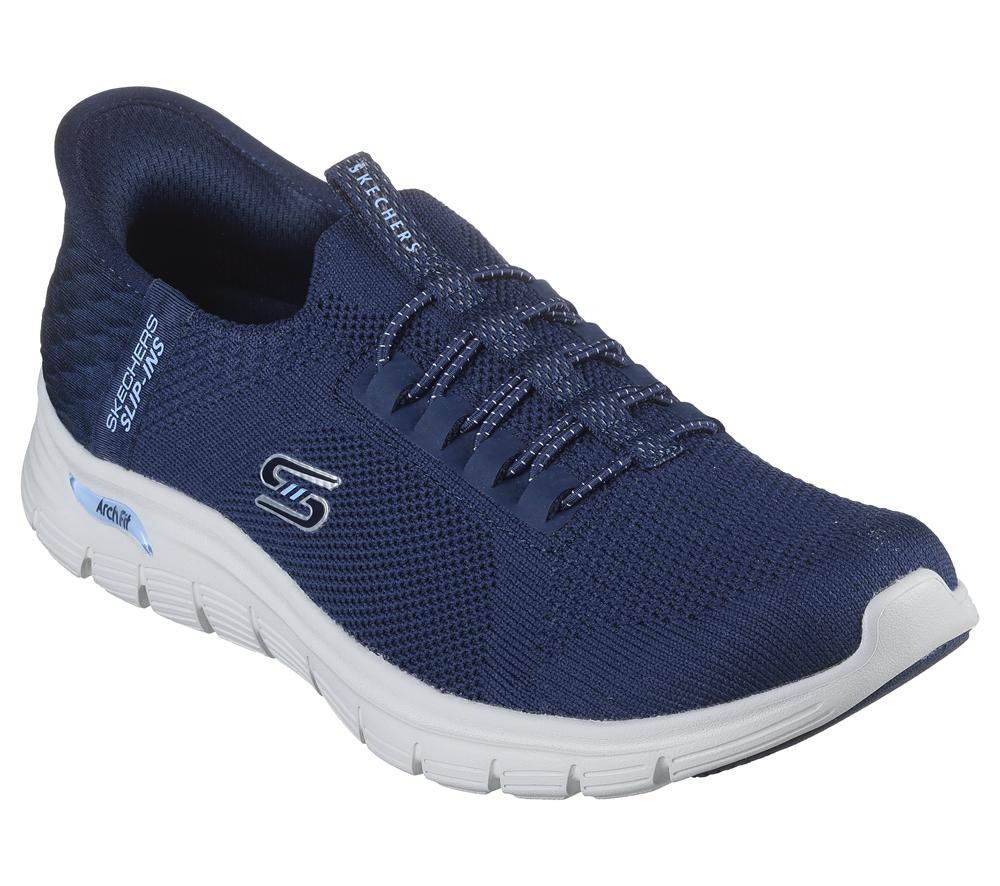 Women Skechers Slip-ins: Arch Fit Vista - Aspiration Sneakers Navy  USA |  4560-CEUAB