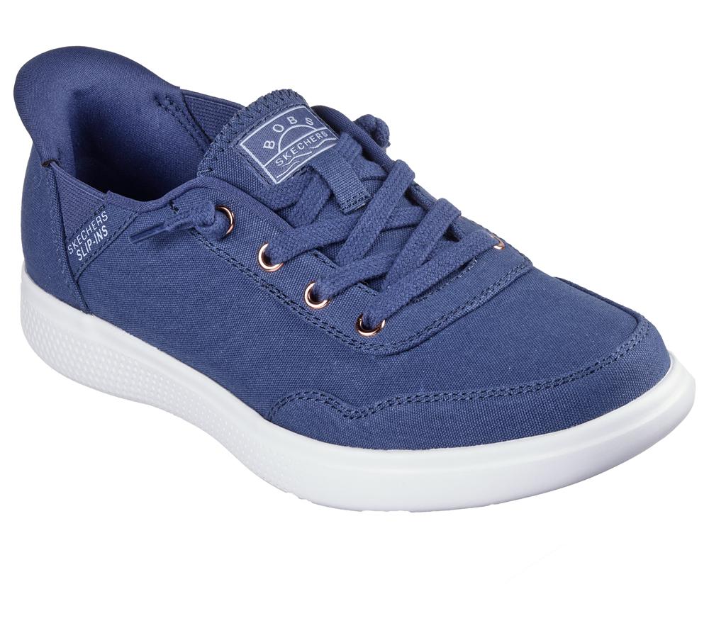 Women Skechers Slip-ins: BOBS Skip Cute - B Cute Sweet Hands Free Slip Ins Navy  USA |  0247-AVLEB