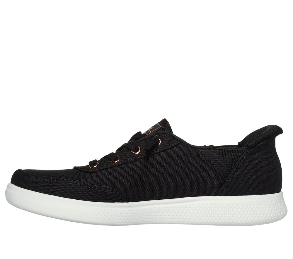 Women Skechers Slip-ins: BOBS Skip Cute - B Cute Sweet Hands Free Slip Ins Black  USA |  5264-RHDOA
