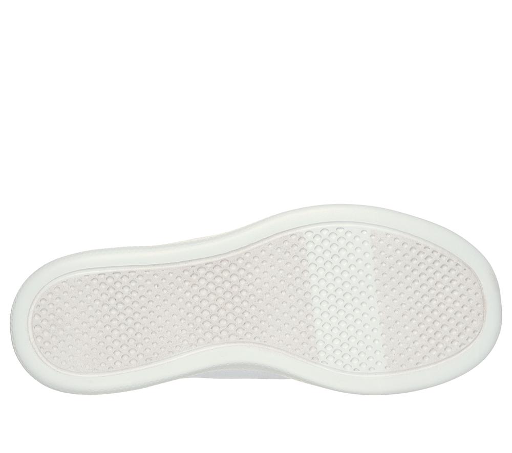 Women Skechers Slip-ins: BOBS Skip Cute - B Cute Sweet Canvas Shoes White  USA |  9238-WSNGC