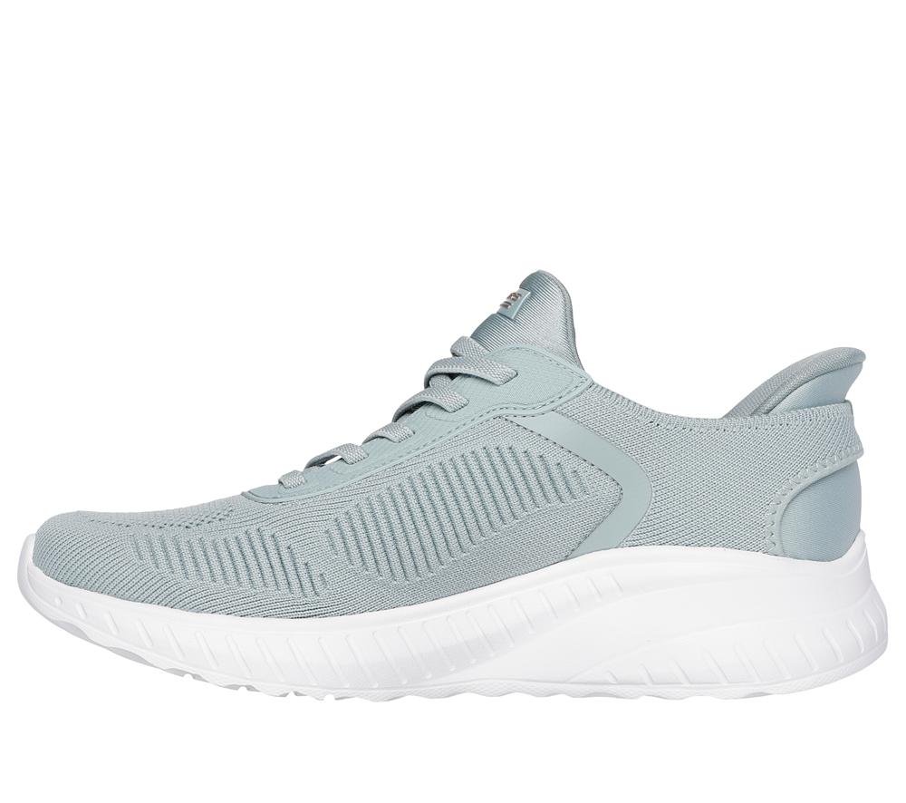 Women Skechers Slip-ins: BOBS Sport Squad Chaos Hands Free Slip Ins Sage Turquoise  USA |  8239-NFRJL