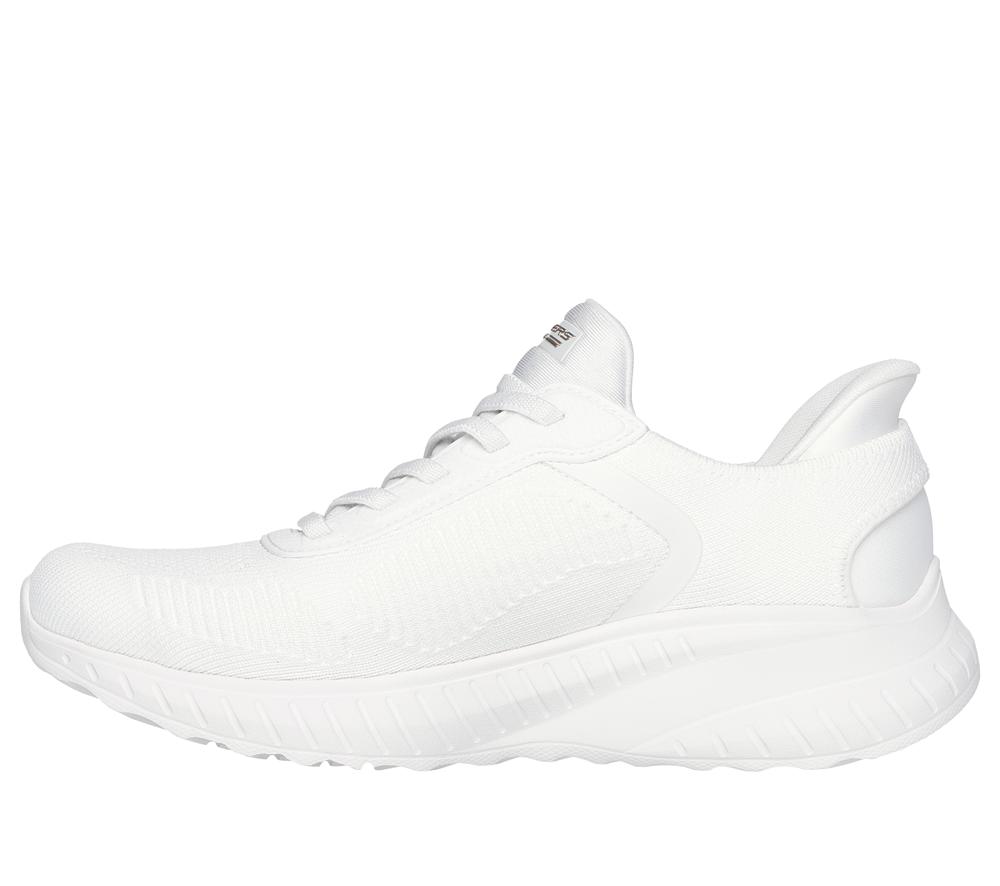Women Skechers Slip-ins: BOBS Sport Squad Chaos Hands Free Slip Ins Off White  USA |  9785-HJQEM