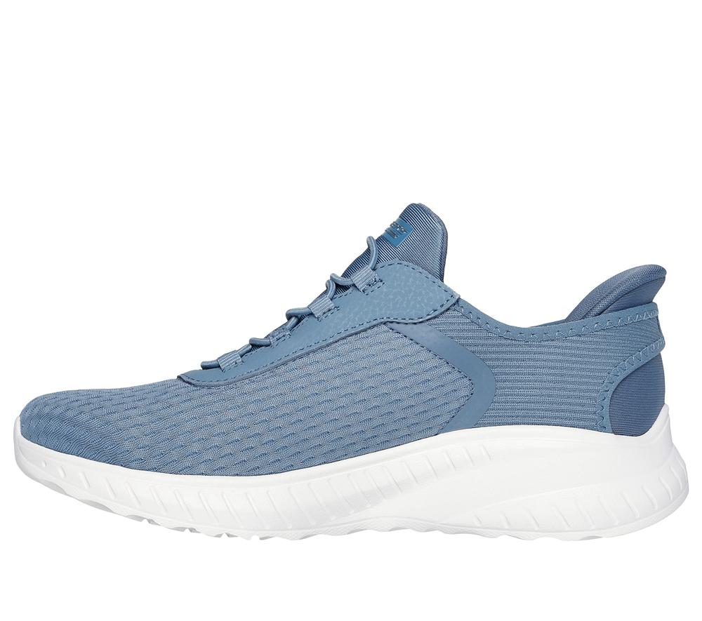 Women Skechers Slip-ins: BOBS Sport Squad Chaos Hands Free Slip Ins Slate Light Navy Blue  USA |  4823-JSWUA