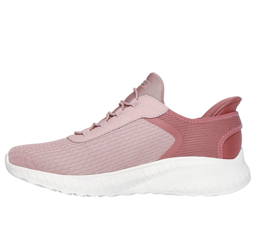 Women Skechers Slip-ins: BOBS Sport Squad Chaos Hands Free Slip Ins Blush Pink  USA |  9780-ZVLYR