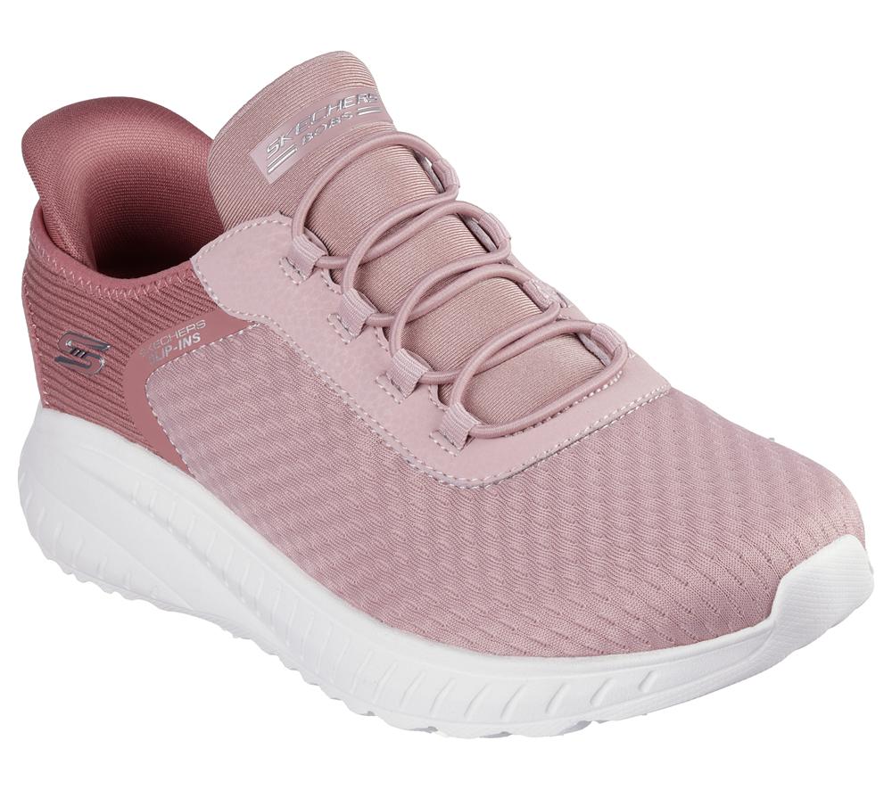 Women Skechers Slip-ins: BOBS Sport Squad Chaos Hands Free Slip Ins Blush Pink  USA |  9780-ZVLYR
