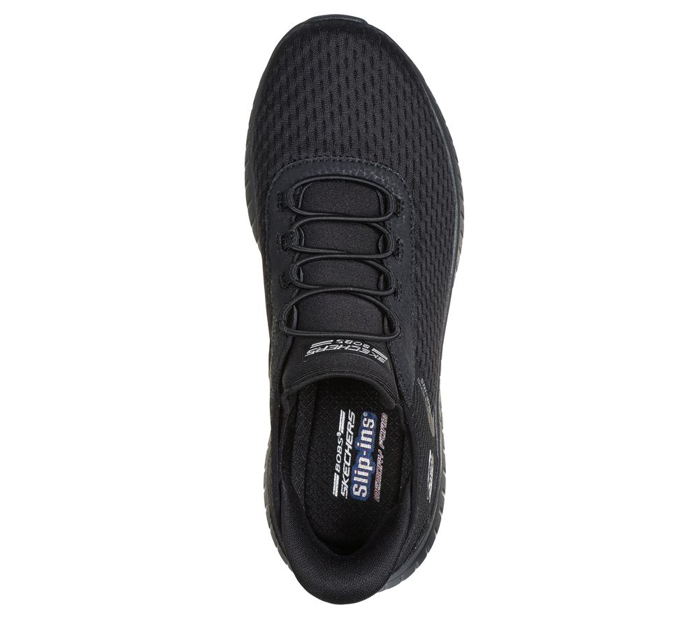Women Skechers Slip-ins: BOBS Sport Squad Chaos Hands Free Slip Ins Black  USA |  5914-WDHFO