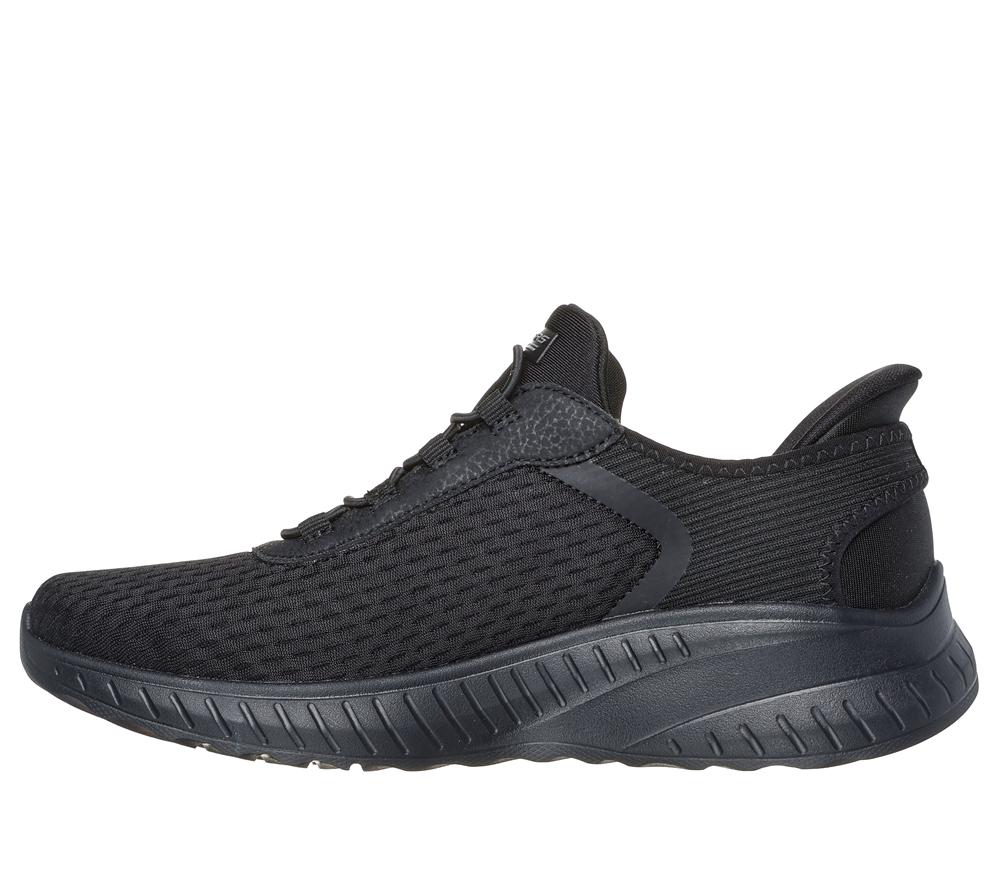 Women Skechers Slip-ins: BOBS Sport Squad Chaos Hands Free Slip Ins Black  USA |  5914-WDHFO