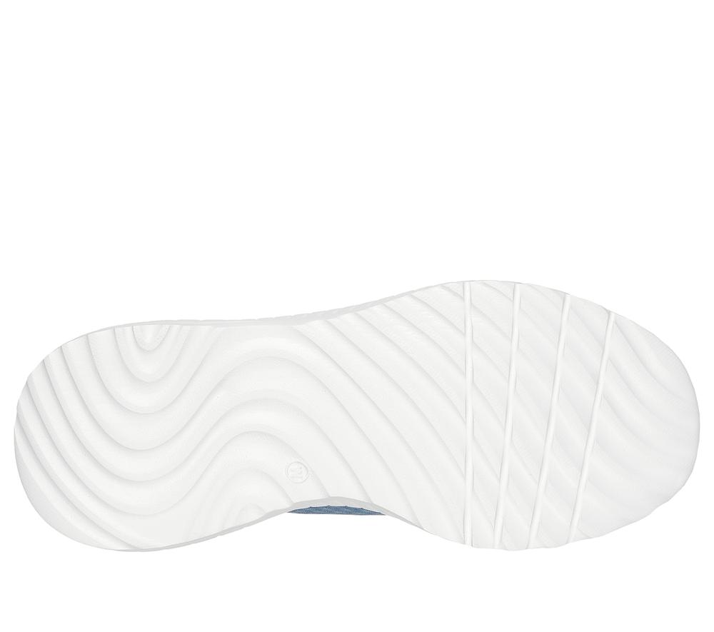 Women Skechers Slip-ins: BOBS Sport Squad Chaos Slip On Shoes Slate Light Navy Blue  USA |  9128-FNEUL