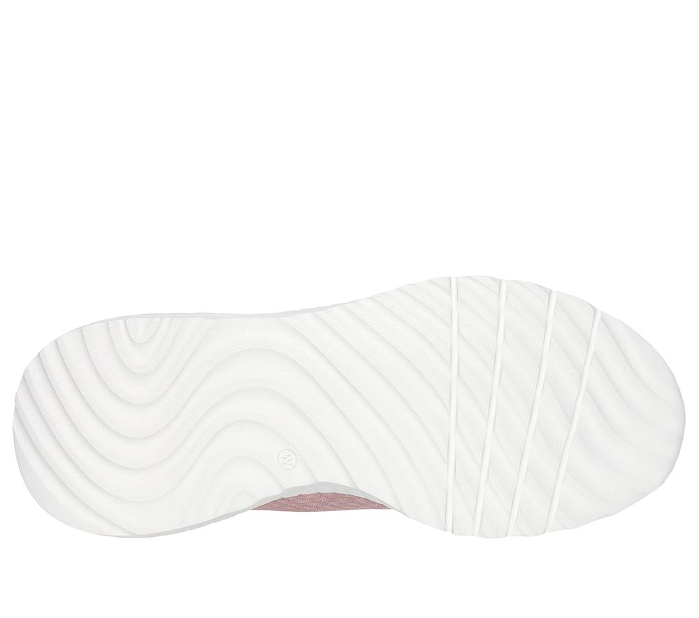 Women Skechers Slip-ins: BOBS Sport Squad Chaos Slip On Shoes Blush Pink  USA |  9061-CHNYD