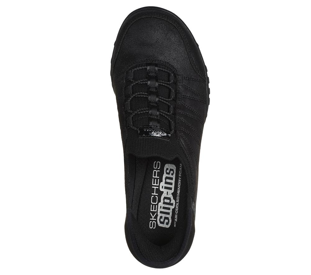 Women Skechers Slip-ins: Breathe-Easy - Home-Body Slip On Shoes Black  USA |  8621-ENMFC