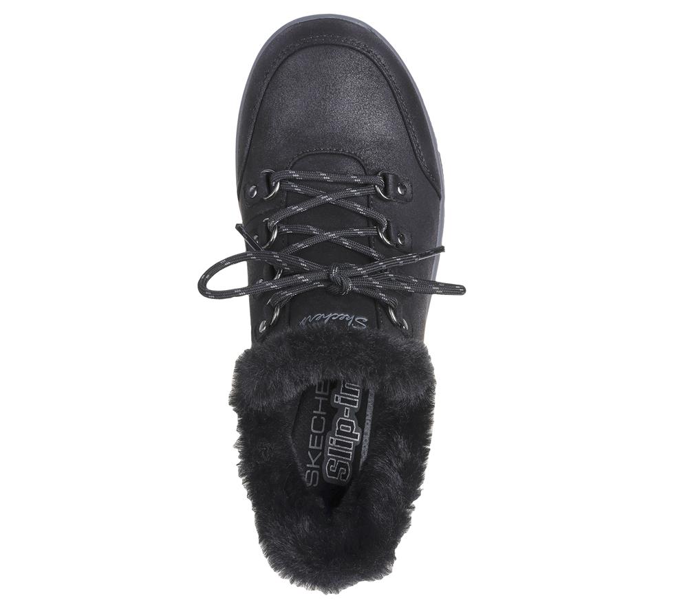 Women Skechers Slip-ins: Easy Going - Fall Adventures Slip On Shoes Black  USA |  9528-FTNMX
