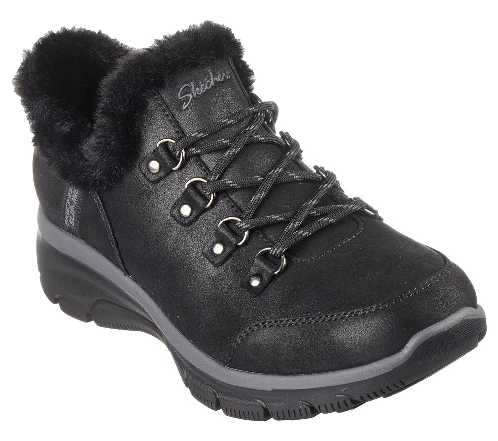 Women Skechers Slip-ins: Easy Going - Fall Adventures Slip On Shoes Black  USA |  9528-FTNMX