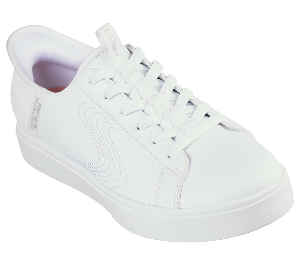 Women Skechers Slip-ins: Eden LX - Royal Stride Slip On Shoes White  USA |  1390-OYKRG