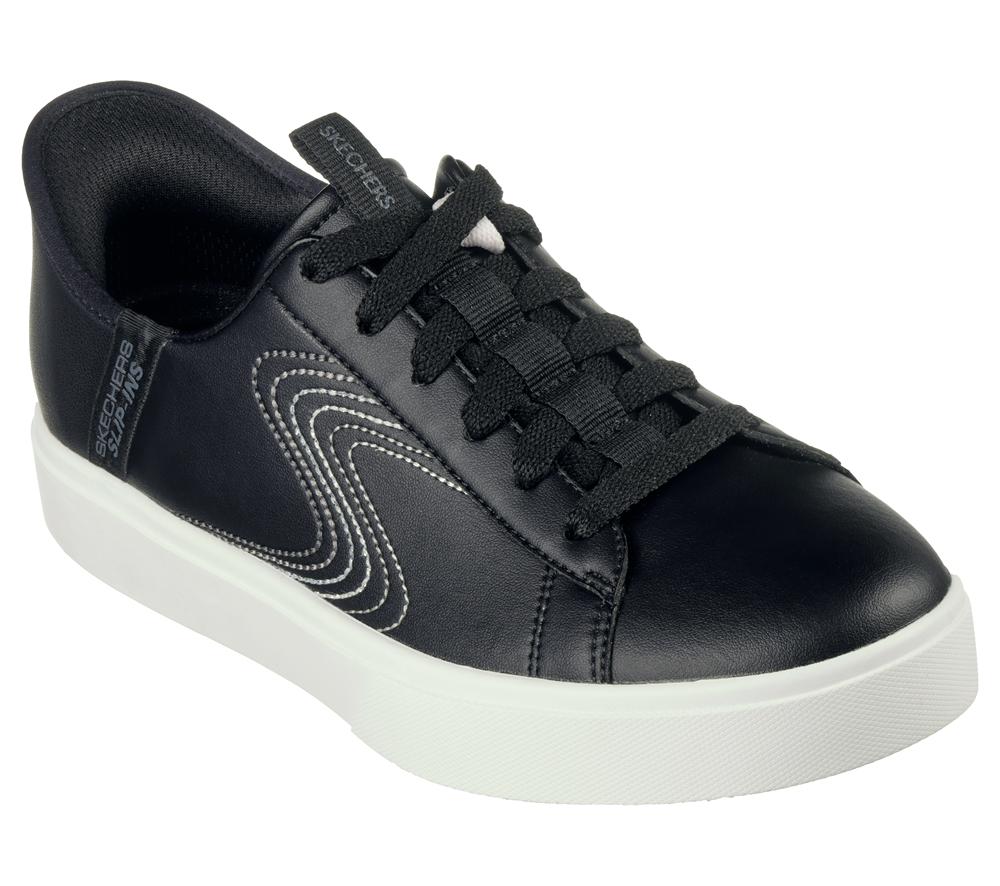 Women Skechers Slip-ins: Eden LX - Royal Stride Slip On Shoes Black / White  USA |  0425-WACTB