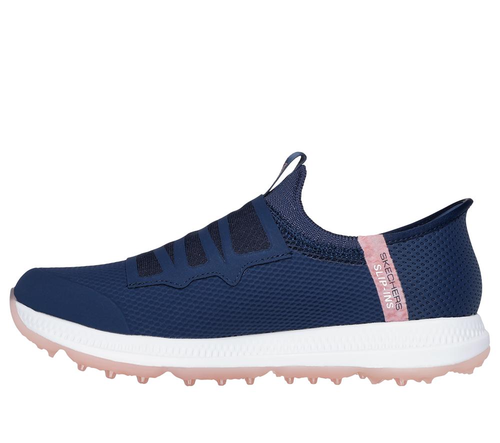 Women Skechers Slip-ins: GO GOLF Elite 5 - Slip 'In Hands Free Slip Ins Navy / Pink  USA |  8241-DRSUY